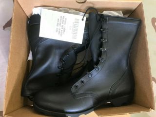 Mcrae Speed Lace All Leather Combat Boots Black Nsn 8430 - 01 - 198 - 1331 Sz 12 R