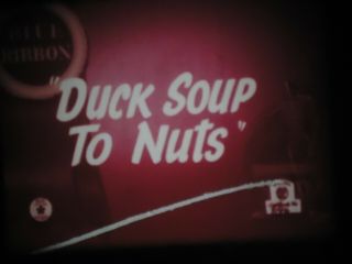 16mm Duck Soup To Nuts Daffy Duck Porky Pig Cartoon