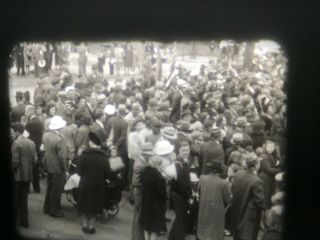 York 1943 Parade & Rally 16mm Home Movie Film 1940 ' s WWII Propaganda 5