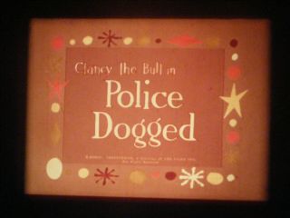 16mm Sound - Clancy The Bull In " Police Dogged " - 1956 Terrytoon - Dragnet Spoof