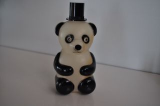 Vintage Handy Pandy Panda Bear Jergens Plastic Container Empty