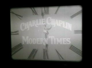 16mm Feature Film Modern Times Charlie Chaplin 1936 B&w Exc.  Cond.