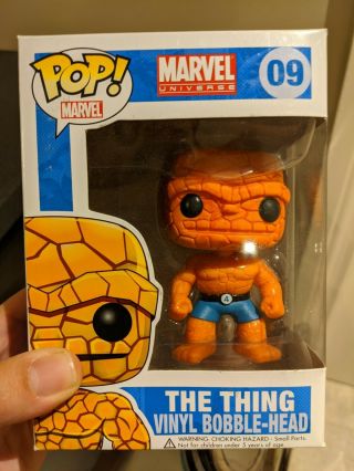 Funko Pop - The Thing - 09 - Fantastic Four - Marvel Universe - Vaulted/retired