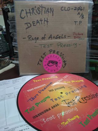 Christian Death - Rage Of Angels Test Pressing Lp Limited Only 4 Copies Made
