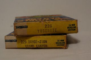 2 Vintage 16mm films THE WORLD PARADE - BRYCE - GRAND CANYON & YOSEMITE 3