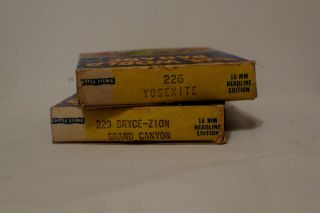 2 Vintage 16mm films THE WORLD PARADE - BRYCE - GRAND CANYON & YOSEMITE 4