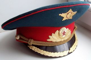 Russian Soviet Moscow Kremlin Honour Guard Officer Parade Uniform Visor Cap