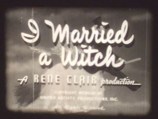 16mm Feature Film - - " I Married A Witch " With Veronica Lake And Fredric March (1