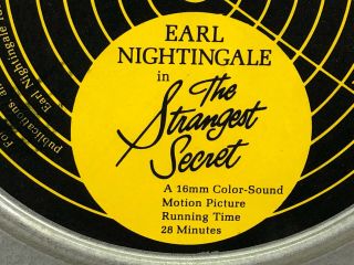 Earl Nightingale The Strangest Secret 16mm Film Color - Sound Motion Picture 1970