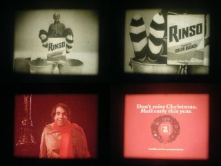 16MM REEL OF 13 TV ADS - PSAs - FILLER STORIES - VO5 - PIPER AIRCRAFT - 3 MUSKATEERS - RINSO 3