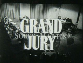 16mm Grand Jury - 1959.  B/w 1/2 Hour Tv Show.