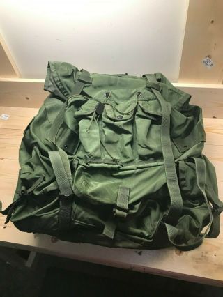 Large Us Military Alice Pack With Frame With 550 Carry Handle.