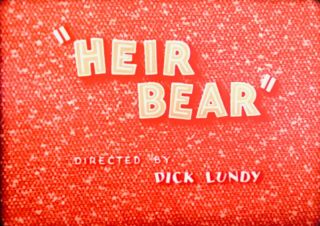 Vintage Tom & Jerry’s Pals Barney Bear ”Heir Bear” 16mm Film Cartoon 1952 3