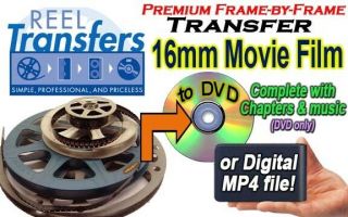 We Convert 16mm Film To Dvd Or Digital Mp4 (professional Frame - By - Frame Method)