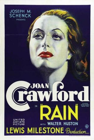 16mm.  B&w Sound - “rain” Last 800’ Of Feature - Odd Reel Pre - Code (1932)