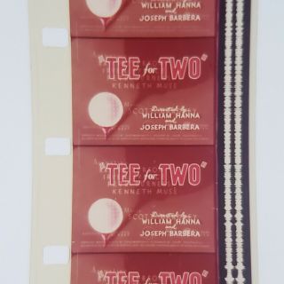 16mm Sound Film,  Tee for Two (1945) Tom & Jerry Animated Cartoon,  Eastman Color 2