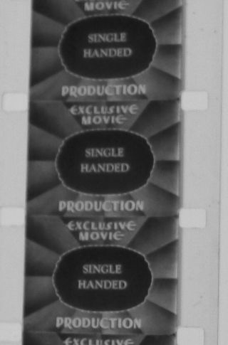 Single Handed Western 16mm B&w Silent Film On Reel No Can 4