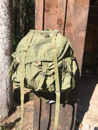 Usgi Army Alice Lc - 1 Large Combat Field Pack Rucksack Backpack /frame No Resv