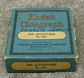 Charlie Chaplin Kodak Cinegraph 4021 The Adventurer (1917) 16mm Film