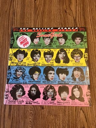 Factory The Rolling Stones ‘some Girls’ 1978 Usa Lp W/ Withdrawn Cover