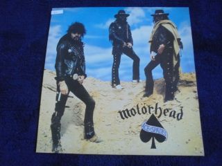 Motorhead - Ace Of Spades 1980 Uk Lp Bronze 1st With Promo Sticker