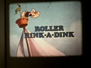 16mm Film " Roller Rink A Dink " Popeye Lpp 400 