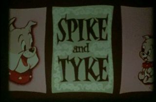16mm Film Spike And Tike " Scat Cats " Cartoon Flat Good Color 400 
