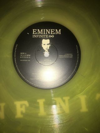 Eminem Infinite Lp Limited Edition Yellow Vinyl France Repress Fastest 2