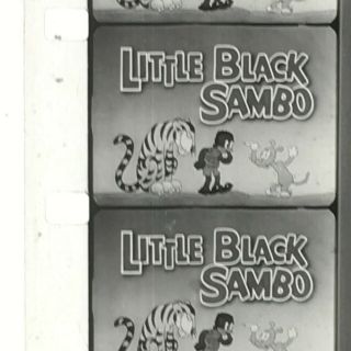 16mm Film Little Black Sambo Banned Cartoon Ub Iwerks Racial Black Americana