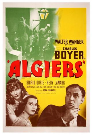 16mm ALGIERS (1938).  B/W Feature Film. 2