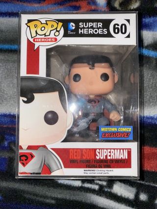 Funko Pop Red Son Superman 60 Midtown Comics Nyc Exclusive With Protector