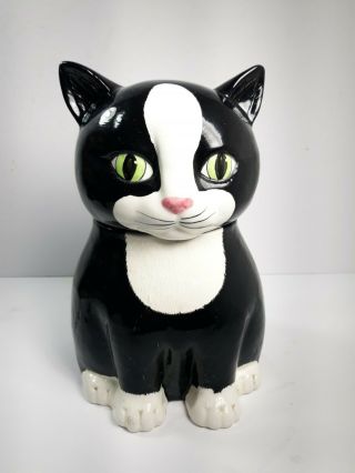 Vintage Vandor Black Cat Cookie Jar 1981