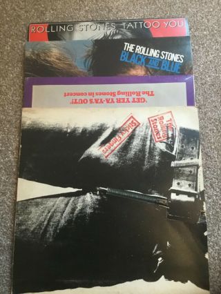 Rolling Stones Vinyl Albums X 4 Joblot