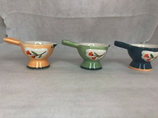 Wd Cute Bird Shape Ceramic Soft Or Hard Boiled Egg Cup Holder 3 Piece