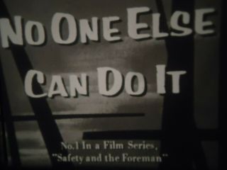 16mm No One Else Can Do It Educational Film 1950 