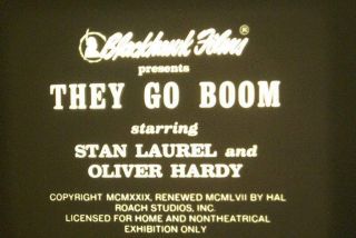 16MM FILM - THEY GO BOOM - 1929 - LAUREL & HARDY 3