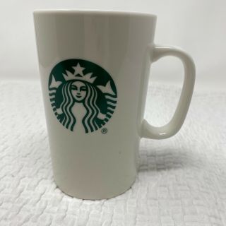 Starbucks 2017 16 Fl Oz Grande Ceramic White Coffee Mug Green Mermaid Siren Logo