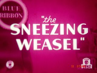 16 Mm Cartoon: " The Sneezing Weasel " 1938