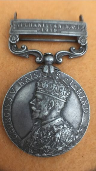 British Raj Third Afghan War 1919 British Silver Military Medal