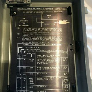 Military Radio Test Set No.  TS - 1777A/VRM - 1 3