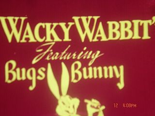 16 Mm Cartoon " The Wacky Wabbit " 1942