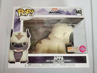 Funko Pop Appa Flocked 643 Avatar The Last Airbender Boxlunch Exclusive