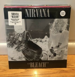 Nirvana Bleach Lp Sub Pop White Vinyl Nevermind In Utero Cobain Hole