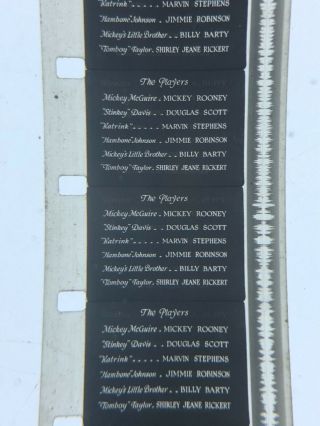 16mm Sound B/W Mickeys Minstrels Mickey Rooney very P.  I.  2r comedy 1934 Orig 2