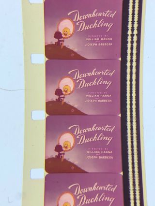 16mm Sound Color Theatrical cartoon Downhearted Duckling Tom&Jerry vg 1954 400” 2