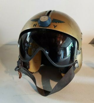Us Navy Aph - 5 Pilots Flight Helmet 1957 - 1962