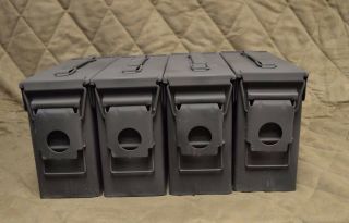 4 Pack Once Military M19a1 7.  62 / 30 Cal In Wood Crate