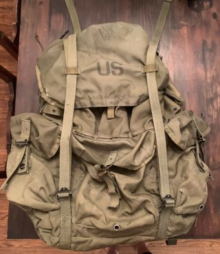 Usgi Army Alice Lc - 1 Large Combat Field Pack Rucksack Backpack With Frame Lc - 2