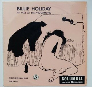 Billie Holiday At Jazz At The Philharmonic - 1956 Uk 10 " Lp - Columbia 33c - 9023