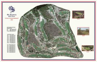 Old Sandwich Golf Club - 2004 - Coore/ Crenshaw A Vintage Golf Course Map Print